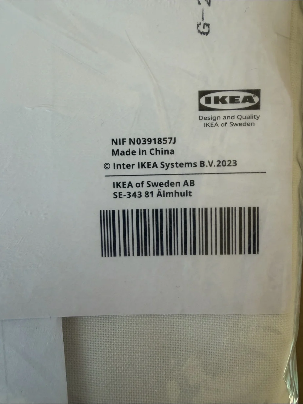 IKEA HILA White Curtain Panels - 2 pair 4 Panels Extra Long Sheer New NWT